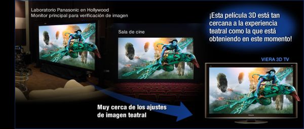 TV en 3D, Avatar en 3D, hay que calibrar el televisor para que se vea mejor la peli