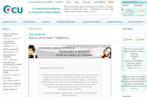 Calculadoras de tarifas de teléfono móvil al alcance un clic