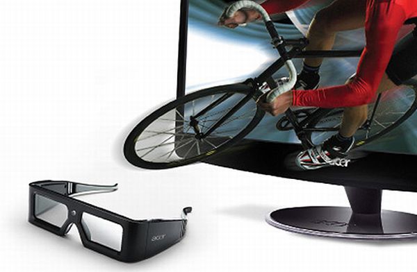 Acer HS244HQ, un monitor 3D con gafas de obturación que no precisa de ordenador