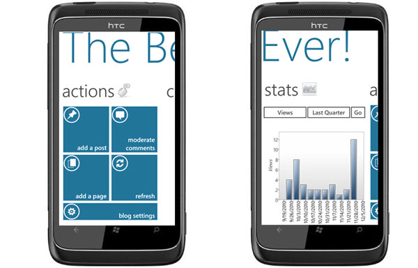Windows Phone 7 y WordPress, aplicación oficial de WordPress para móviles Windows Phone 7