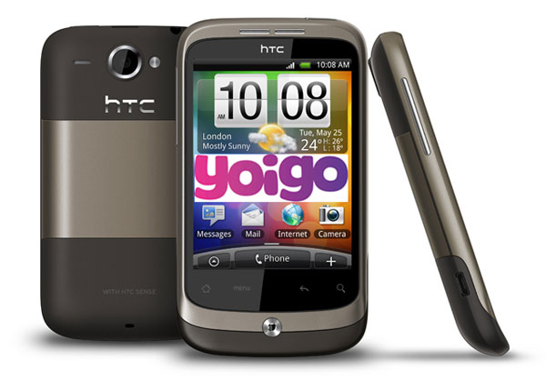 HTC Wildfire con Yoigo, HTC Wildfire desde cero euros con Yoigo