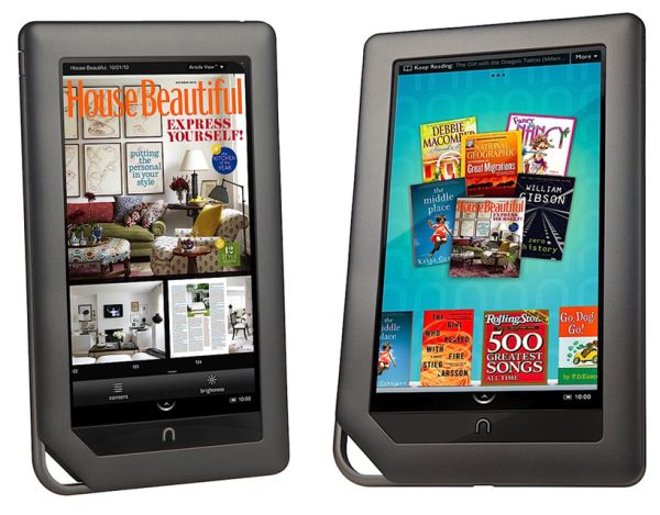 E-reader y Nook, los internautas compran 500.000 e-readers Nook en color al mes