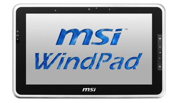 MSI WindPad 100W, nueva tableta táctil con los iconos de Microsoft