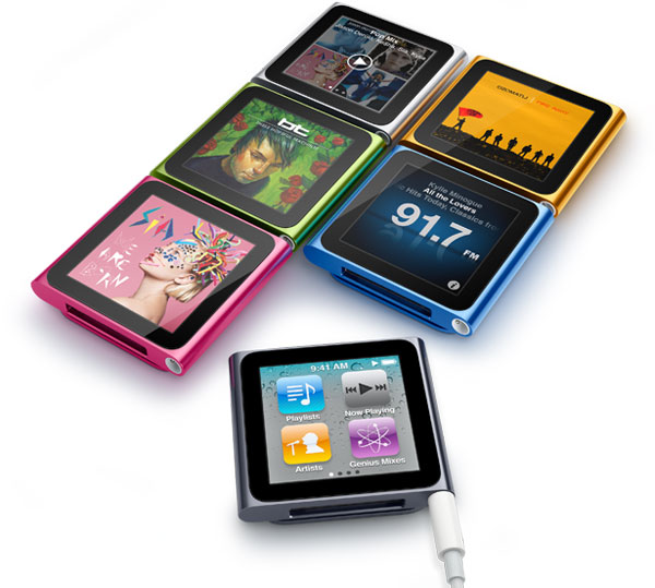 iPod Nano 6G, reproductor de música diminuto pero versátil