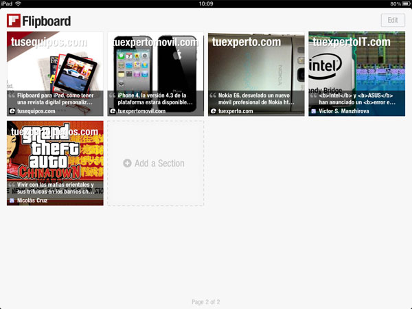 Flipboard para iPad, revista social para la tableta táctil de Apple