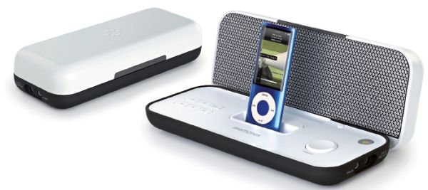 Memorex Pureplay, sonido plegable para iPod