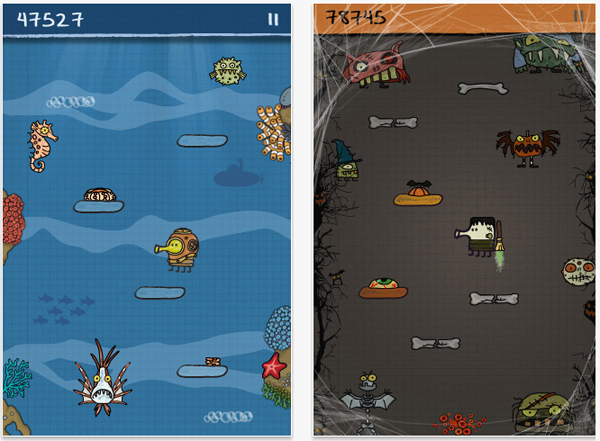 Doodle Jump y iPhone, el juego para iPhone celebra los 10 millones de descargas