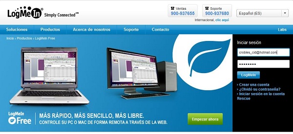 LogMeIn, controla gratis tus equipos a través de Internet
