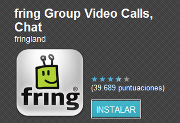 Fring, ya disponible con videollamadas gratis a cuatro