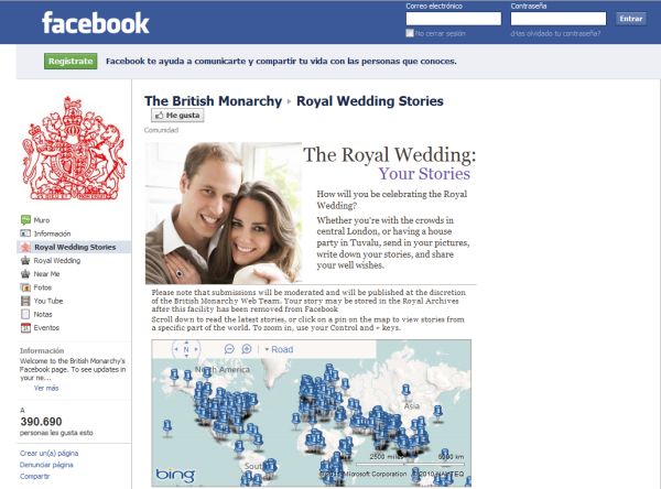 Boda real del Prí­ncipe Guillermo y Kate Middleton, cómo seguir la boda real por Twitter, Facebook y otras redes sociales de Internet