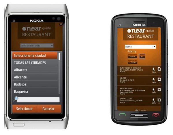 Near Guide Top 100 Restuarant, una selección de 100 restaurantes en tu móvil Nokia