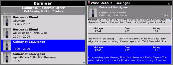 Wine Enthusiast Guide, todo lo que necesitas saber sobre vinos en iPhone o BlackBerry