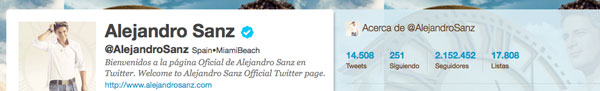Alejandro Sanz anuncia que abandona Twitter por culpa de los usuarios con «tanta mala baba»