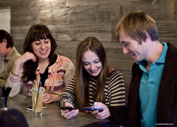 La geolocalización es una de las principales herramientas entre los usuarios de Smartphone 2 foursquare en uso2