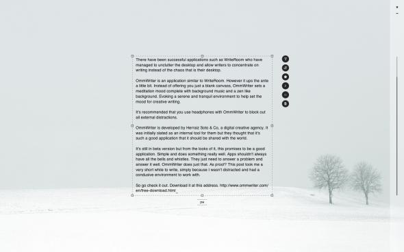 OmmWriter, un procesador de textos para escribir sin distracciones 2 ommwriter