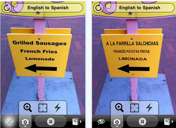 Word Lens, como traducir carteles de inglés a español con el iPhone