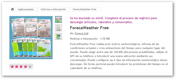ForecaWeather Free, un pronóstico del tiempo detallado y actualizado en tu móvil Nokia