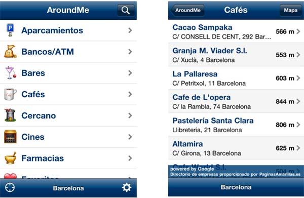 AroundMe, descubre que te rodea con esta aplicación de iPhone