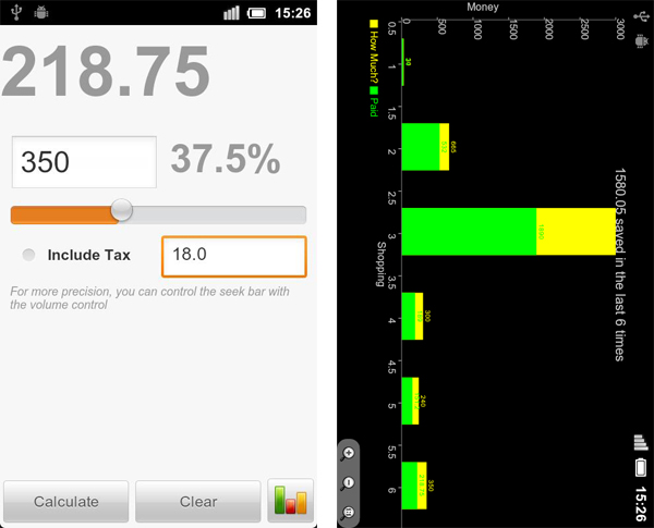 discount_calculator01 Discount Calculator, una calculadora para aplicar descuentos en tu móvil Android 2