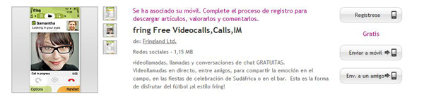 Fring, nueva actualización para Nokia que mejora las videollamadas