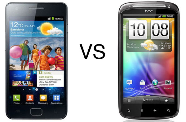 Samsung Galaxy S II contra HTC Sensation, dos móviles potentes cara a cara