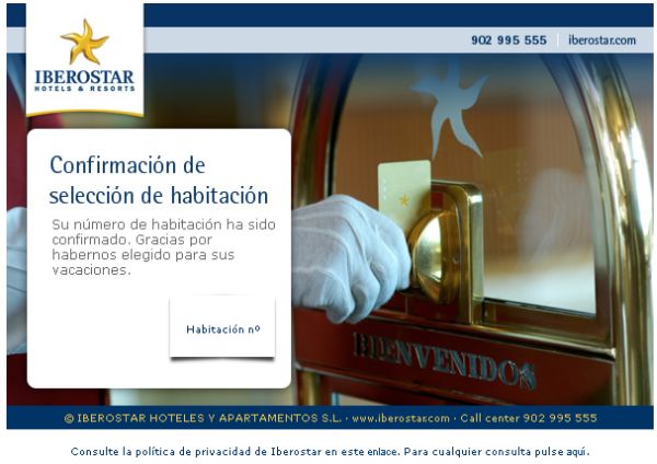 La cadena hotelera Iberostar lanza un nuevo sistema de pre registro en lí­nea
