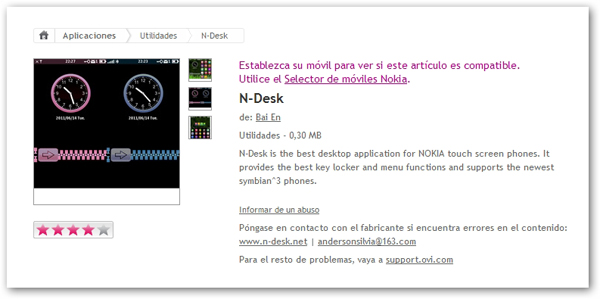 N-Desk, renueva y personaliza el aspecto del menú de tu móvil Nokia con esta aplicación