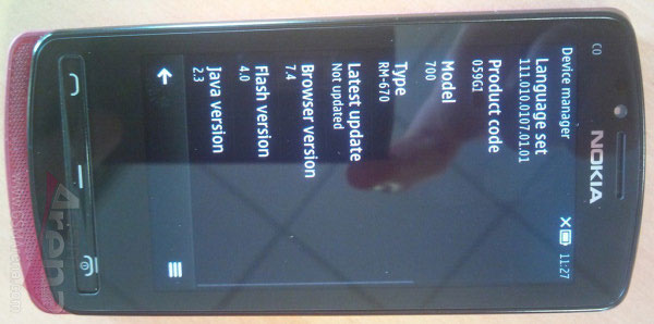 Nokia 700, imágenes del siguiente móvil de Nokia con nueva versión Symbian
