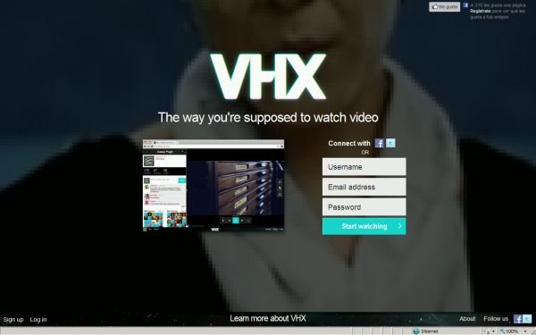 Ví­deo e Internet, VHX, nueva comunidad de ví­deo que promete lo mejor de la televisión en la web