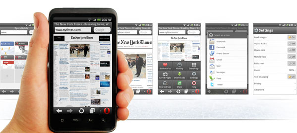 Opera Mobile Web Browser, un completo navegador de Internet gratuito para el móvil