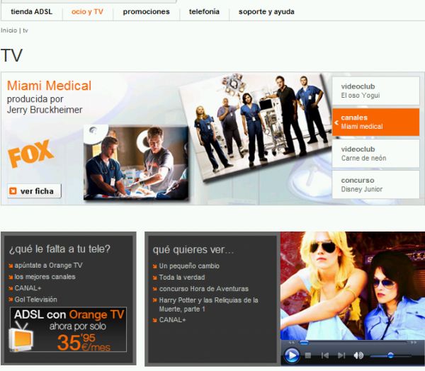 Orange TV está haciendo pruebas con un canal en 3D dentro de su oferta de televisión