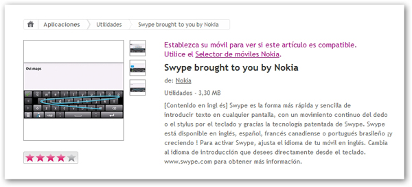 Swype brought to you by Nokia, escribe a través del sistema Swype en tu smartphone Nokia
