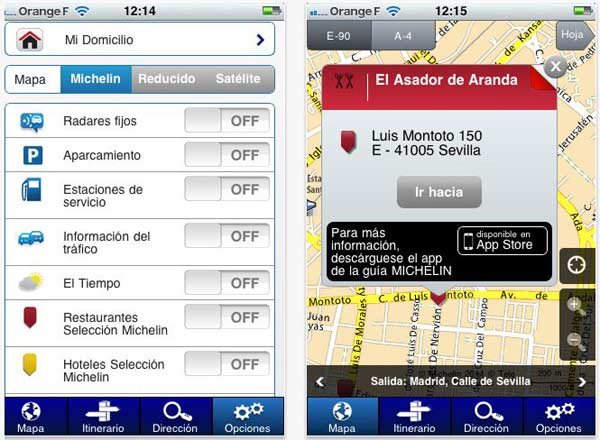 ViaMichelin Mobile, toda la ruta de tu viaje en tu iPhone