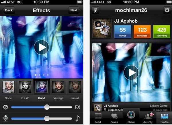Viddy, edita tus videos gratis y compártelos en esta red social para iPhone 2 viddy-red-social