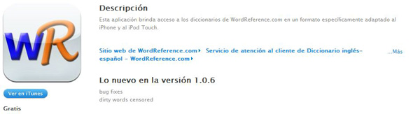Diccionario de inglés-español ”“ WordReference.com, gratis para iPhone 2