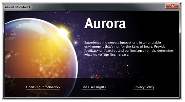Firefox Aurora, descarga gratis la nueva versión preliminar de Mozilla Firefox 6