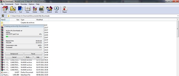 WinRAR 4.01, descarga gratis el compresor de archivos WinRAR para Windows 4