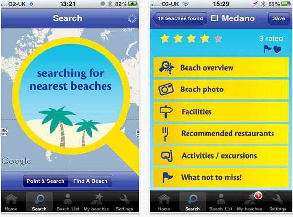 Beach Locator, descubre nuevas playas con iPhone