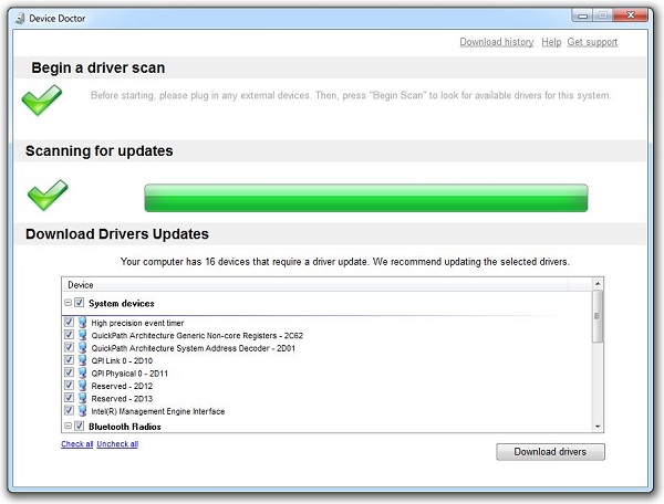 Device Doctor 1.0, aplicación que instala todas las actualizaciones de los drivers en Windows