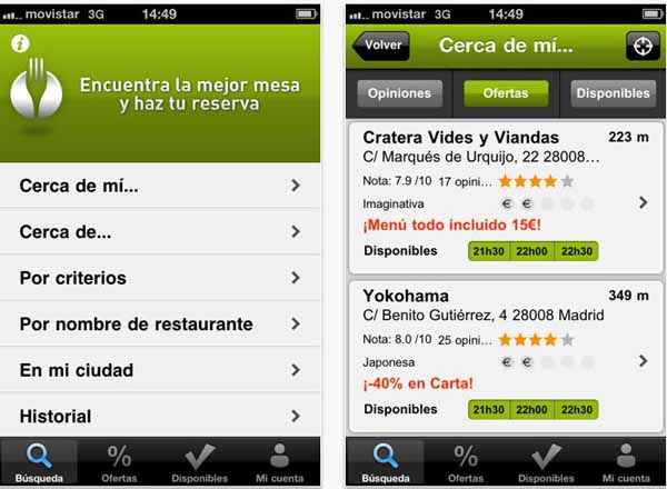ElTenedor, nuevas características en la aplicación de ElTenedor 2 ElTenedor, nuevas características en la aplicación de ElTenedor 2