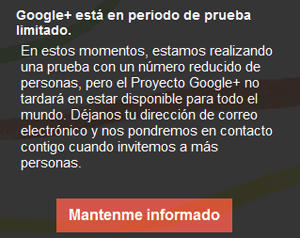 Google+ invitación, Google cierra el enví­o de invitaciones temporalmente 5