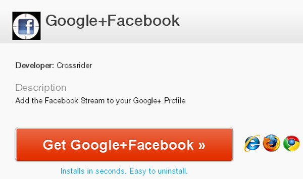 Google+, una aplicación para ver Facebook desde Google+ 7
