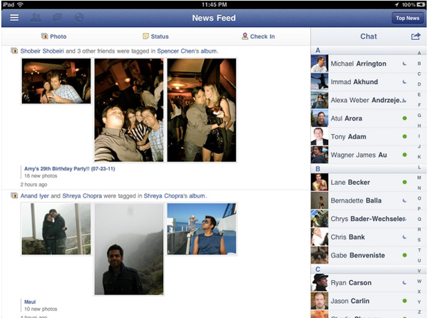 Facebook iPad, aparece la aplicación de Facebook para iPad 6
