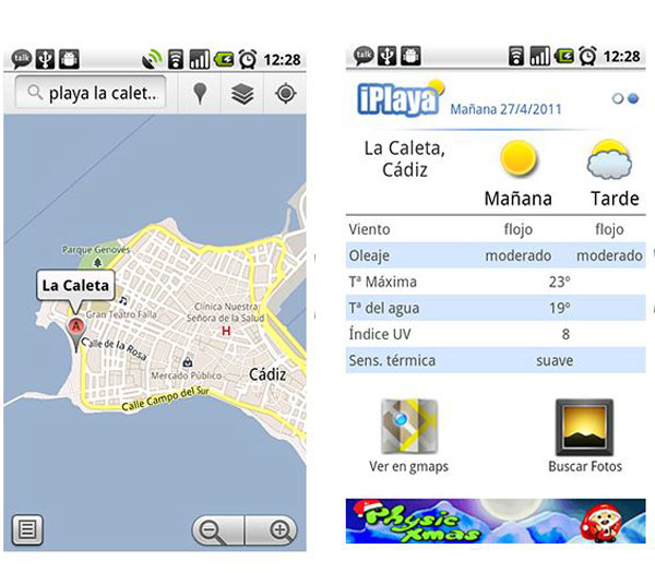 iPlaya, información meteorológica gratuita sobre las playas de España