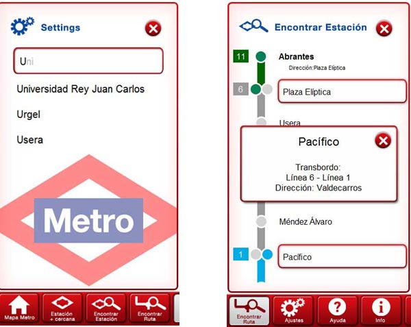 Metro Madrid, toda la información del metro de Madrid gratis para Nokia
