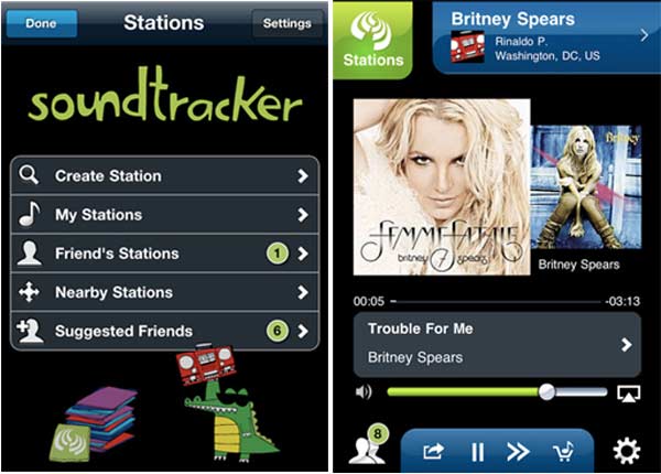 Soundtracker, emisoras de música personalizadas en el móvil