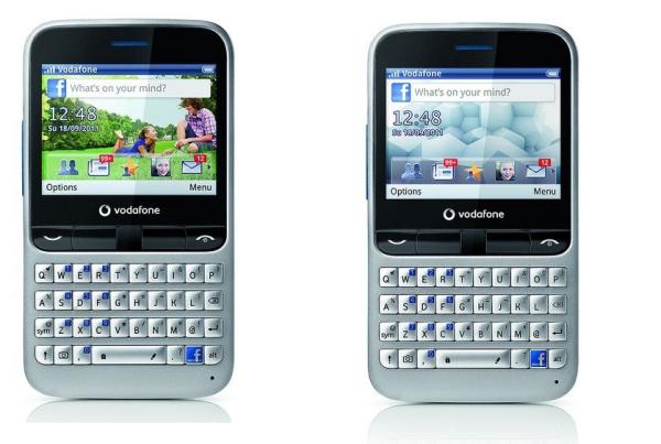 Vodafone 555 Blue, Vodafone presenta el primer móvil Facebook en modalidad prepago