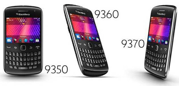 RIM presenta las nuevas BlackBerry Curve 9350, 9360 y 9370