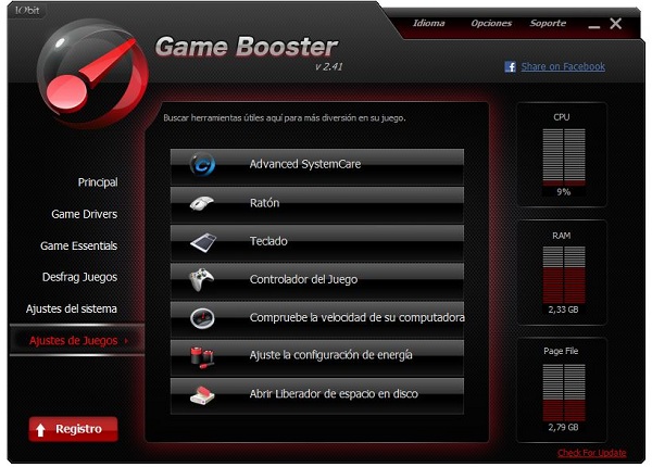 Game Booster 2.4.1, mejora el rendimiento de tus juegos