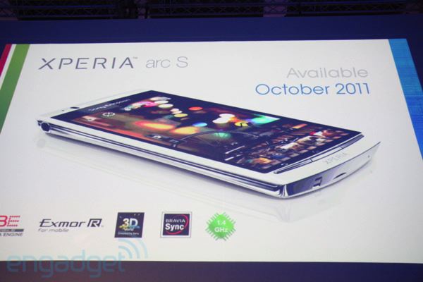 Presentan el Sony Ericsson Xperia Arc S para octubre
